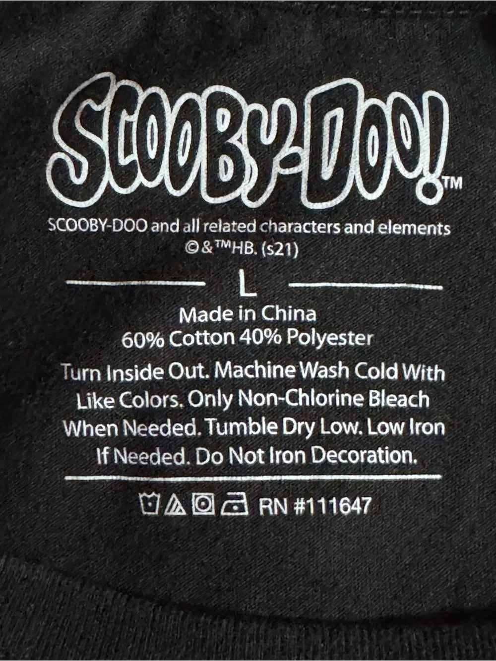 Scooby-Doo! Mystery Inc. Black Graphic Long Sleeve Tee